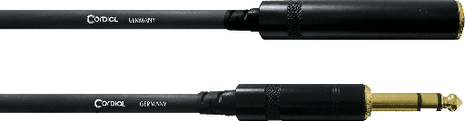 [CFM10VK] Cordial CFM10VK Stereo Jack Male - Stereo Jack Female 10m