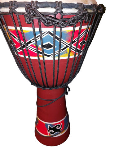 [GO-DJ65ZP/BAG] GO DJ65ZP/BAG wood 13" Djembe painted +Luxe Bag