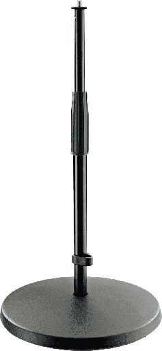 [23323] K&M 23323 Microfoonstatief Round Base Laag Zwart