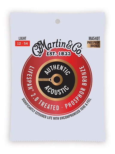 [MA540T] Martin MA540T Lifespan 2.0 Treated Phosphor Bronze 12-54