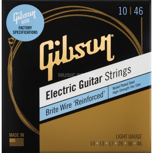 [711106535197] Gibson Brite Wire 'Reinforced' 10-46 SEG-BWR10