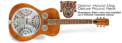 [DWHOUNDLX] Epiphone Dobro Hound Dog Deluxe Round Neck Vintage Brown 
