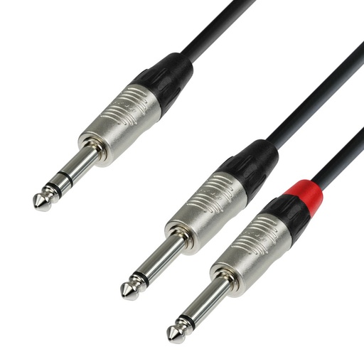 [K4YVPP0150] Adam Hall K4YVPP0150 2x Jack Mono - Jack Stereo