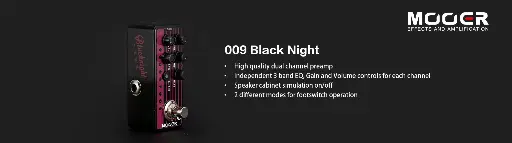 [6943206792185] Mooer ME MPA 009 Micro PreAMP 009 Blacknight