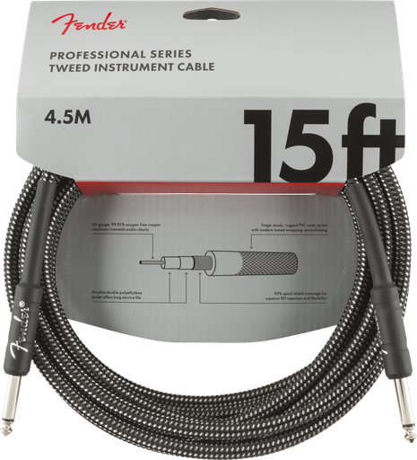 [0990820065] Fender Professional Series Tweed Instrument Cable 4.5m