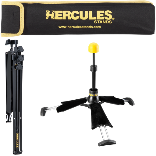 [635464411309] Hercules Clarinet-Stand TravLite set with music stand and bag HCDS-440BP