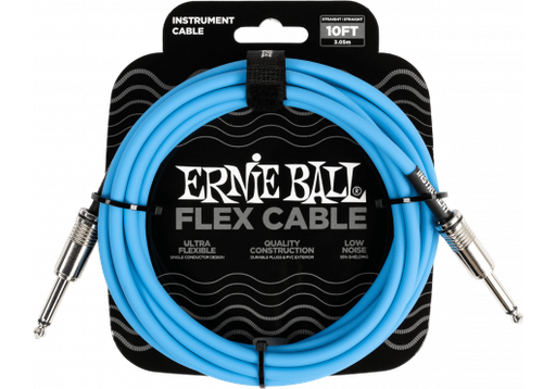 [EB 6412] Ernie Ball 6412 Jack Mono Blauw 3m 