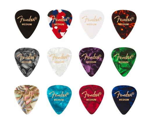 Fender 351 Celluloid Medley Medium (12)