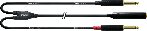 [CFY0.3KPP] Cordial CFY0.3KPP Y-kabel Stereo Jack Female - 2x Mono Jack Male