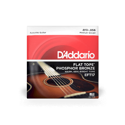 [EFT17] D'Addario EFT17 Flat Tops Phosphor Bronze 13-56