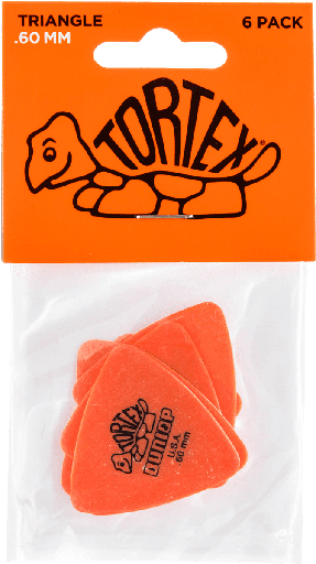 [431P.60] Dunlop 431P.60 Tortex Triangle .60mm (6)