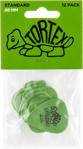 [418P.88] Dunlop 418P.88 Tortex Standard .88mm (12)