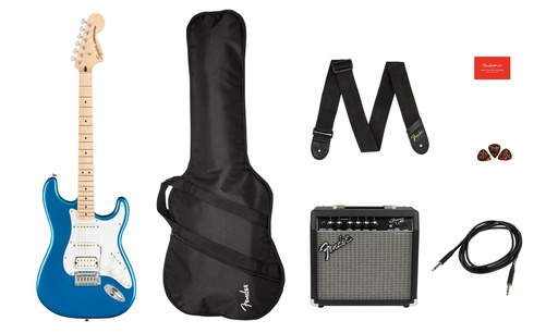 [0372820602] Squier Affinity Stratocaster HSS Pack MN Lake Placid Blue Starterset