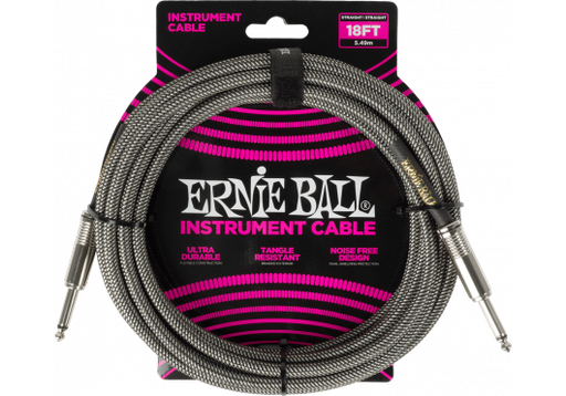 [EB 6433] ERNIE BALL - EEB 6433 Jack/jack - 5,5m Silver Fox