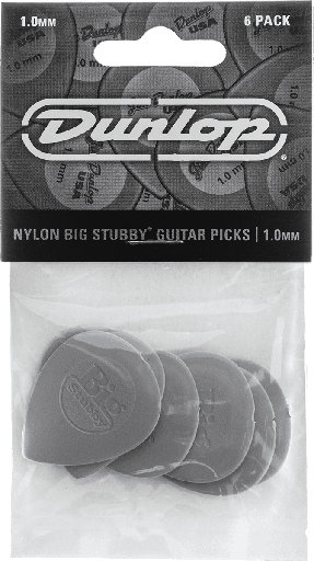 [445P10] Dunlop 445P10 Nylon Big Stubby 1.0mm (6)