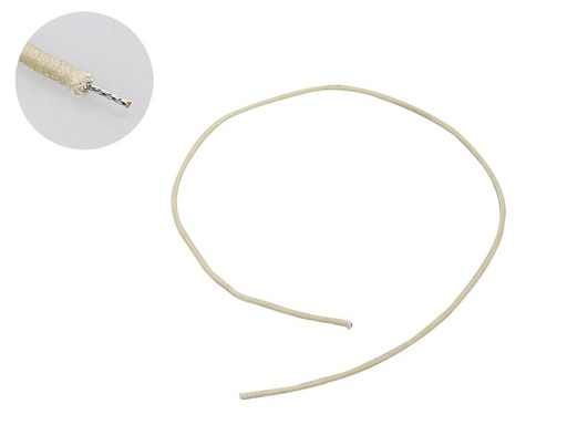 [PBW1/WH] Boston USA Made Waxed Cotton Braided Push Back Wire Wit 1ft