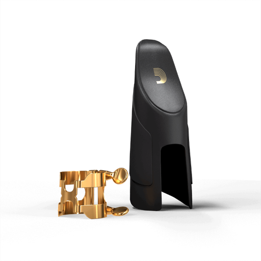 [HTS1G] D'Addario HTS1G   H-Ligature & Cap, Tenor Saxophone (Hard Rubber Mouthpieces), Gold  