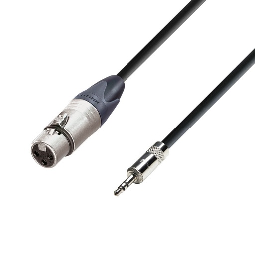 [K5MYF0150]  Adam Hall Cables 5 STAR MYF 0150 Balanced Cable | Neutrik® XLR female x Rean® Minijack TRS | 1.5 m 