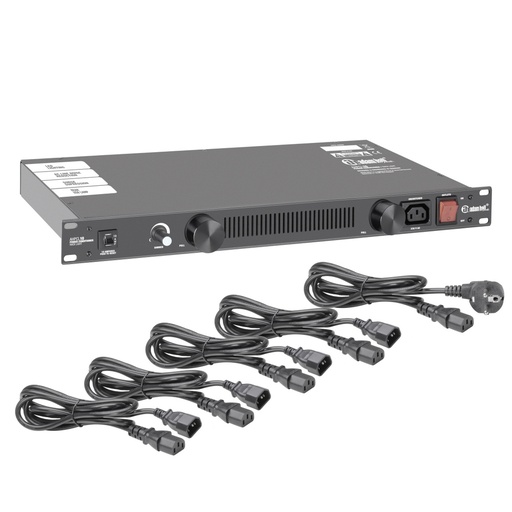 [AHPCL10] Adam Hall PCL 10 19" Power Strip With Rack Lighting