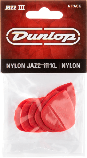 [47PXLN] Dunlop Jazz III Nylon Red (6) 47PXLN