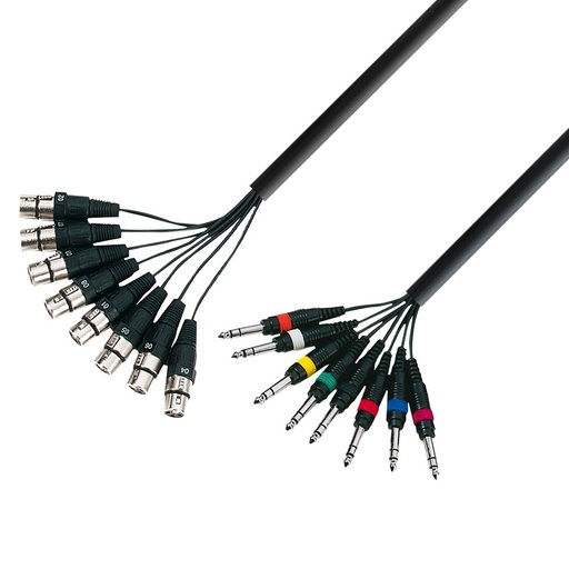 [K3L8FV0300] Adam Hall K3L8FV0300 8 XLR Female x 8 Jack TRS 3M