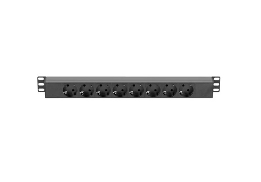 [87471C20] Adam Hall Rack 87471C20 PDU 8S C20 19" Power Strip 1U 8-way With C20 Cold device socket