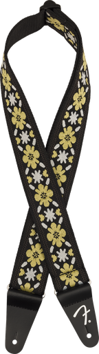 [0990638035] Fender Pasadena Woven Strap, Yellow Clover, 2"
