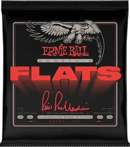 [EB 2748] ERNIE BALL EB 2748 Flat wound Pino Palladino 38-98 bas snaren