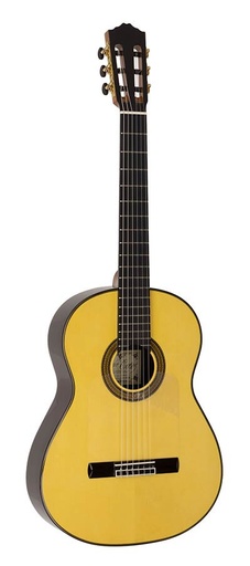 [8719147540042] Salvador Cortez Sevillana N/Y Volledig massieve Performer Series flamenco gitaar Negra Amber