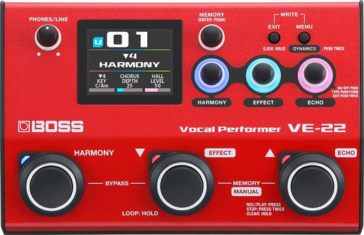 [VE-22] Boss VE22 Vocal Performer Pedal