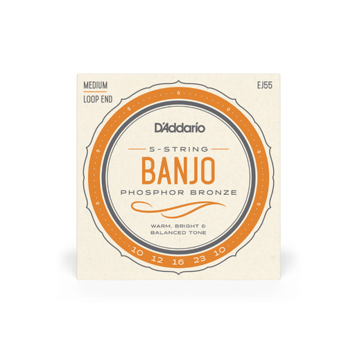 [EJ55] D'Addario EJ55 5-String Banjo Phosphor Bronze 10-23