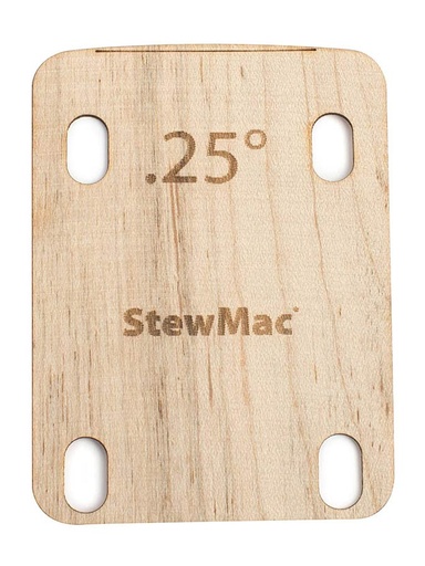 [SM2135-025] StewMac Neck Shim 0.25 Degree Electric Bolt-On Neck Guitar