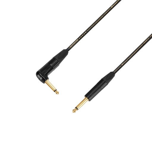 [K5IPR0300] Adam Hall K5IPR0300 Palmer Instrument Cable Neutrik Angled Jack-Jack TS 3m