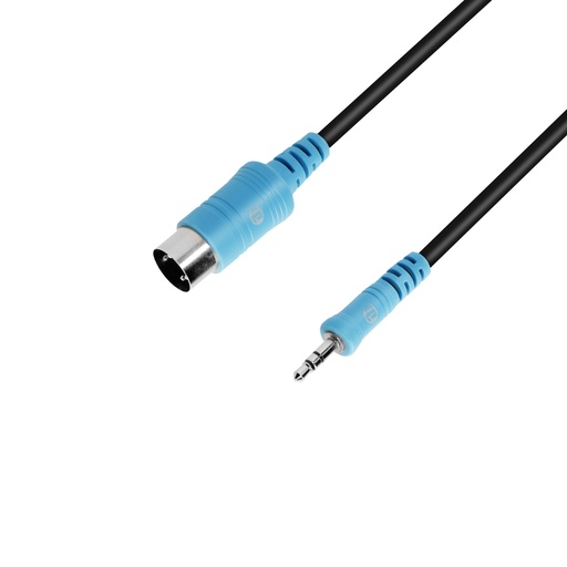 [K3BWMIDI0090] Adam Hall 3 STAR BW MIDI 0090 TRS MIDI Cable® Minijack x MIDI 5-pole | 0.9 m