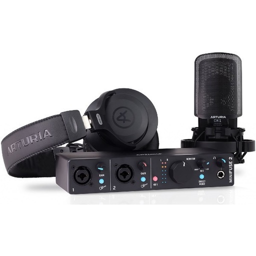 [ARMINIFUSEPCKBL] Arturia Minifuse Recording Pack Black