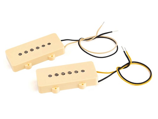 [10-705-15-13] Lollar Original '58 Jazzmaster Single Coil Pickups Neck + Bridge Cream