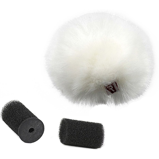 [065516] Rycote White Lavalier Windjammer - Single