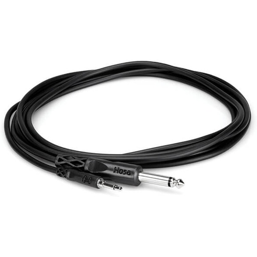 [CMP-305] Hosa CMP-305 Mono Interconnect 3.5mm TS To 1/4 In TS 5 FT