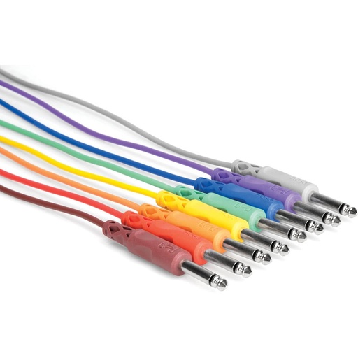 [CPP-890] Hosa CPP-890 Unbalanced Patch Cables 1/4 In TS To Same 3 FT