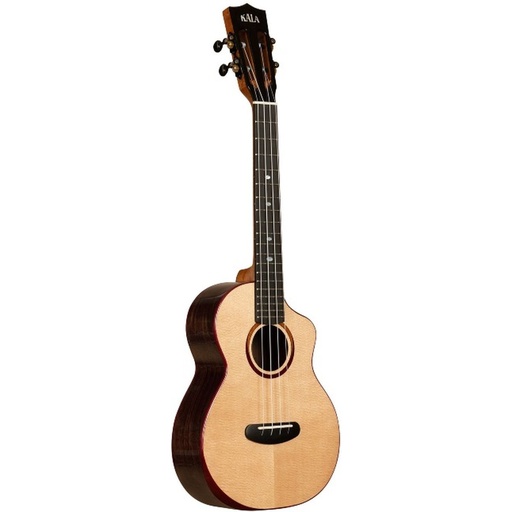 [KA-CT-SSRW-TG-C_W/BAG] Kala Contour All Solid Gloss Spruce Rosewood Tenor Ukulele w/ Cutaway And Bag