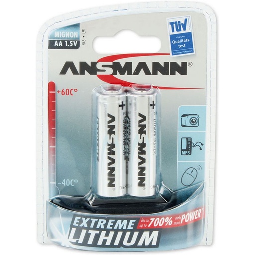 [ASLAA] Ansmann Lithium AA 2-pcs Blister