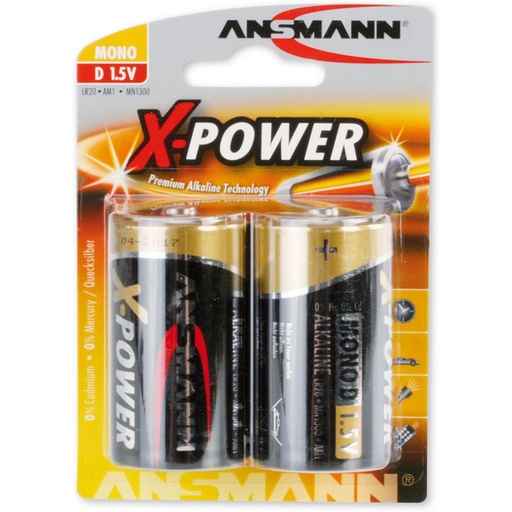 [ASXD] Ansmann Alkaline X-Power D 2-pcs Blister