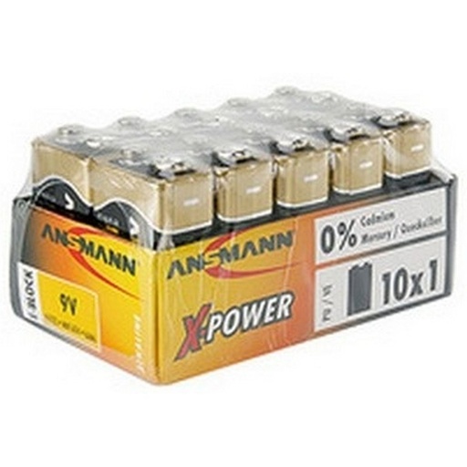 [ASX9V10] Ansmann Alkaline X-Power 9V-Block 10-pcs