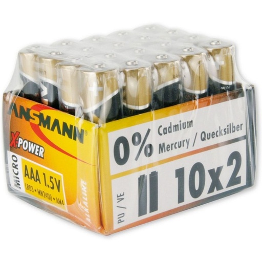 [ASXAAA20] Ansmann Alkaline X-Power AAA 10 X 2-pcs In Plastic