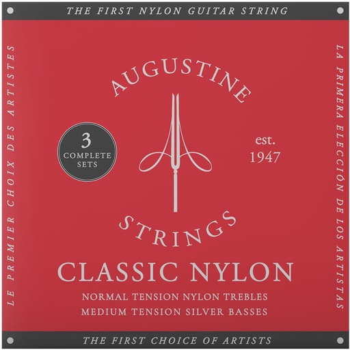 [ARD-3] Augustine Red Label String Set - 3 Pack