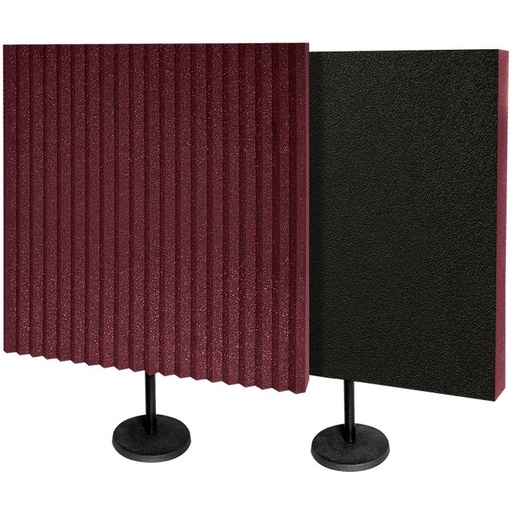 [AXDESKMAXBUR] Auralex DeskMAX 2 Panels 61x61x7.5cm Burgundy