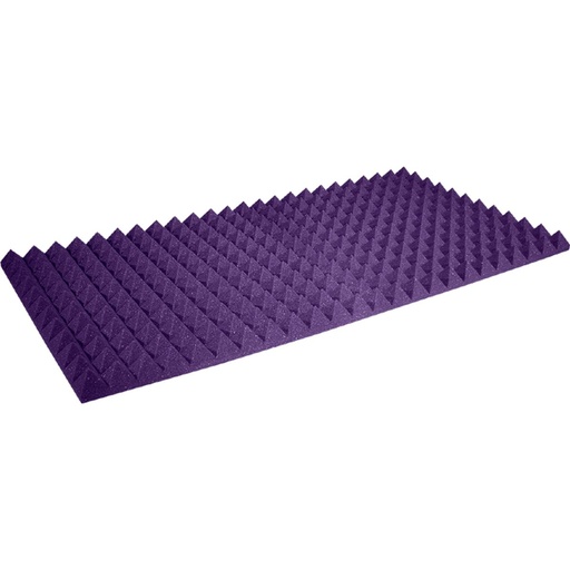 [AX2PYR24PUR12] Auralex 2 inch Studiofoam Pyramid 12-Pack 12-61x122cm Panel Purple