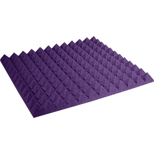 [AX2PYR22PUR12] Auralex 2 inch Studiofoam Pyramid 12-Pack 12-61x61cm Panel Purple