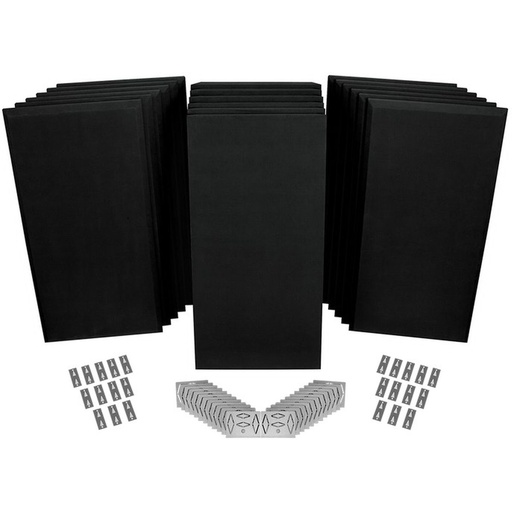 [AXPPK2_SS_BLK] Auralex ProPanel ProKit 2 12-B224 6-M224 Mounting Hardware Suede Black