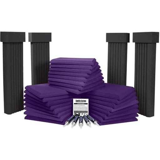 [AXSFS112PUR] Auralex SonoFlat 112 System Purple